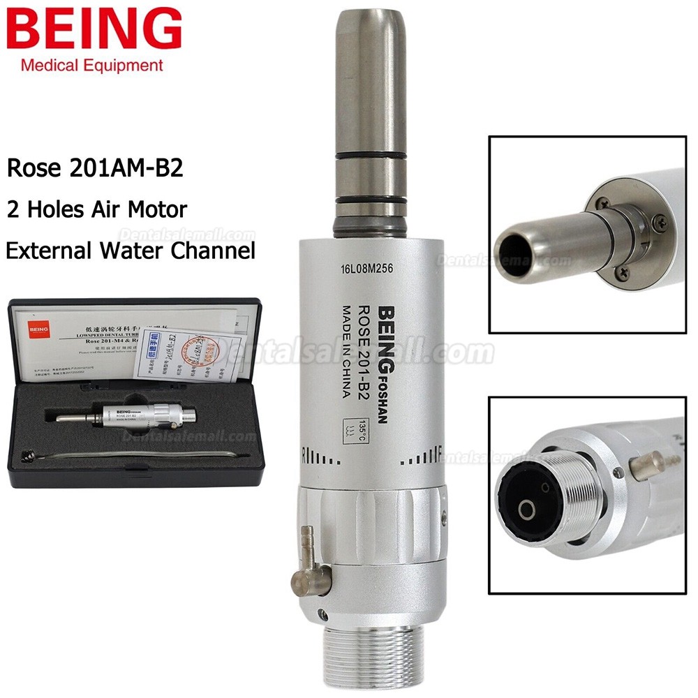 BEING Rose 201AM-M4/B2 Dental Low Speed Air Motor Handpiece 2 Hole / 4 Hole